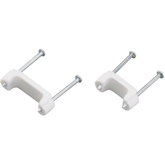 Gardner Bender PS-50 Plastic Staple, 1/2 in., 14/2, 12/2, 10/2 NM Cable, White