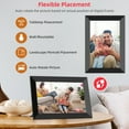 thumbnail image 4 of Torio 10.1” WiFi Digital Picture Frame with IPS Touchscreen, 32GB Storage, Micro SD, Auto-Rotate, Slideshow, Share Photos Instantly via App, Perfect Gift for Family & Friends, 4 of 6