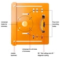 thumbnail image 3 of Multifunctional Cutting Machine Base Plate 90° Flat Cutting 45° Diagonal Cutting Suitable for 4 inch, 3 of 7