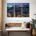 thumbnail image 3 of Elephant Stock Sao Paulo Twilight Glow Wall Art - Horizontal Multi Panel Canvas - Living Room Wall Decor - City Multi Panel - Gray And Beige Decor - 50" x 32", 3 of 8