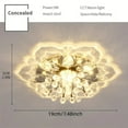 CHNGYDZ Contemporary LED Crystal Petal Ceiling Lights for Aisle Hallway