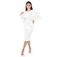 thumbnail image 1 of Vestido de punto con cinto Roman Fashion /Juvenil, 31135 (Blanco) blanco G, 1 of 5