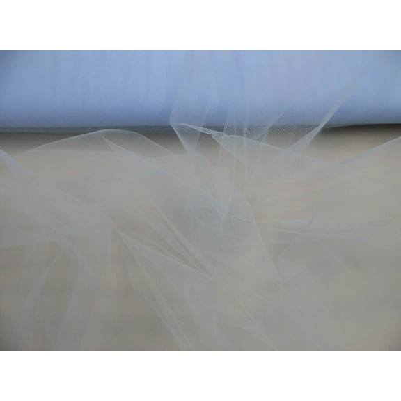 Nylon Tulle Sheer Fabric Light Blue 54 inch wide DD308