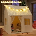 thumbnail image 2 of Gymax Kids Play Tent w/Padded Mat Light String Glow-in-the-dark Fabric Colorful Flags, 2 of 10