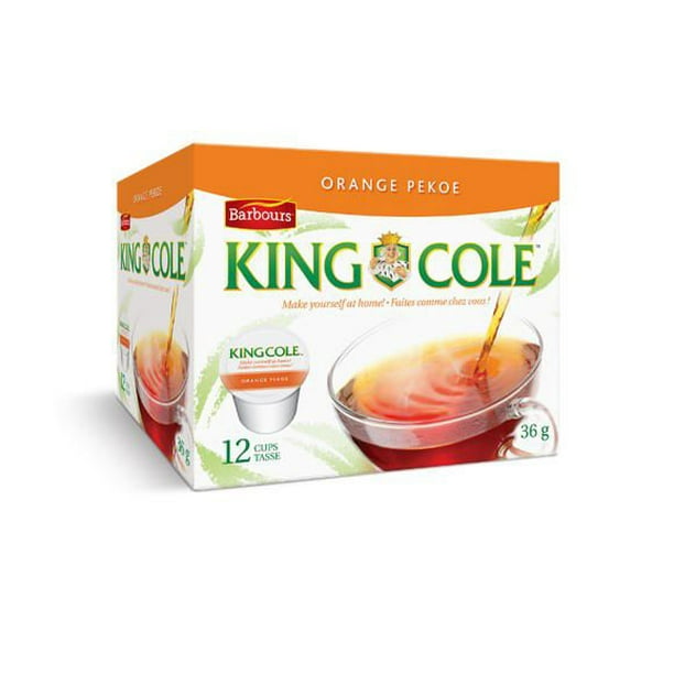 Thé Orange Pekoe de King Cole, 8/12 dosettes king cups
