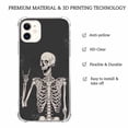 thumbnail image 4 of Rock Skull Case for iPhone 12 Mini,Aesthetic Art Design Pattern Soft TPU Bumper Case Cover, 4 of 5