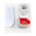 thumbnail image 4 of SPRING PARK Winter Xmas Design Floor Socks with Soft Bottom Infant Anti Slip Floor Socks with Sole Sock Shoes for First Steps Infant, 4 of 5