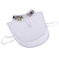 thumbnail image 1 of Blusa de cuello falso para mujer, estilo camisa falsa, con pechera desmontable Styel 2-White, 1 of 9