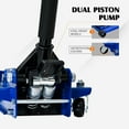 thumbnail image 3 of Floor Jack 3Ton/6600lbs.Dual Piston Fast Lifting Pump.Ultra Low Profile Floor Jack with Foot Pedal,Lifting Range 3.1"-20".Heavy Duty Hydraulic Racing Car Jack for MVPs,SUVs and Trucks.Trolley Jack, 3 of 18
