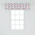 thumbnail image 2 of Ambesonne Spring Window Valance, Flowers on Thin Branches Art, 42" x 12", Multicolor, 2 of 3