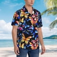 thumbnail image 4 of Mens Casual Hawaiian Shirts Short Sleeve Button Down Beach Shirts Shirts, 4 of 8