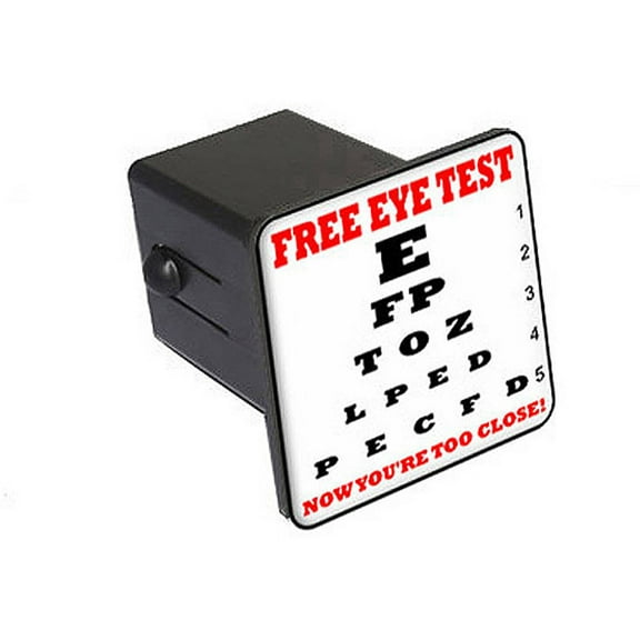 Free Eye Test, You're Getting Closer 2" Tow Trailer Hitch Cover Plug Insert