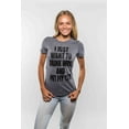 thumbnail image 4 of Womens I Just Want to Drink Wine and Pet My Cat Funny Cat Lover Graphic T shirt Womens Graphic Tees, 4 of 7