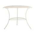 thumbnail image 5 of SAFAVIEH Genson Outdoor Patio Semi Circle End Table, Pearl White, 5 of 12