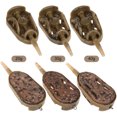 thumbnail image 2 of Molde de alimentador de pesca de 3 piezas moldes de liberacion rapida herramienta de soporte de cebo de pesca de carpa, 20 y 30 y 40 g esquí esquí Gafas de esquí, 2 of 5