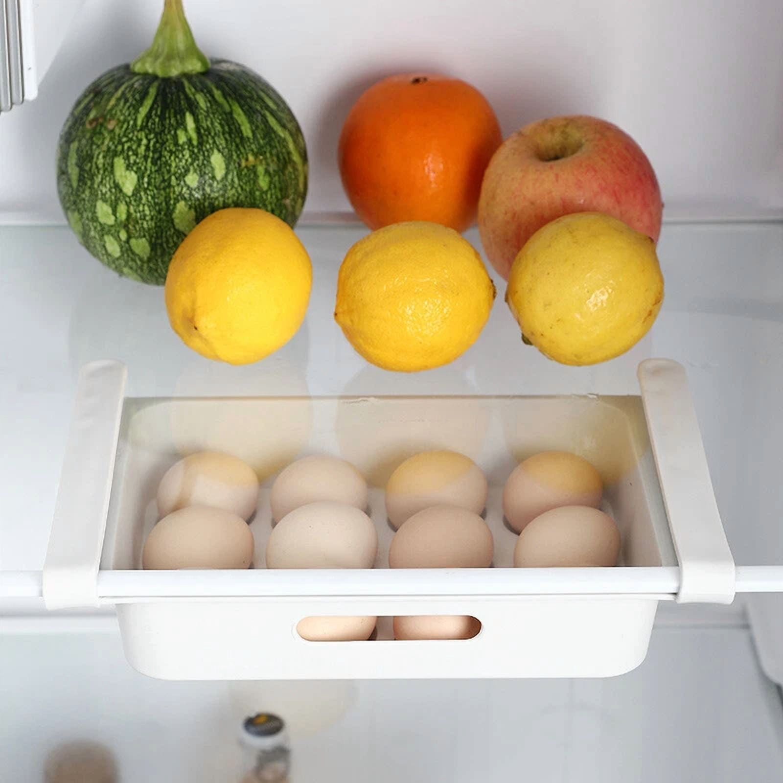 CRESTIN- Shelf For Kitchen Organizer Refrigerator Food Egg Storage Box Rack Fridge Drawer