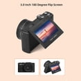 thumbnail image 4 of Cámara Digital de 5K para Fotografía, Wifi Comparto Instanto Cámaras de Vlogging para Pantalla de Flip de 3 "180 Con 18x Zoom 75MP Camara de Vije Compacta Conf Auto Auto, 4 of 7