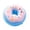 Blue - 1 pc, variant on Cute Donut Squeeze Toy PU Slow Rising Stress Relief Sensory Fidget Toy,Blue Pink Frosting Sprinkles Smile Face Soft PU Squishy Toy,Home Office Desk Calm Anxiety Relief Party Favor Present