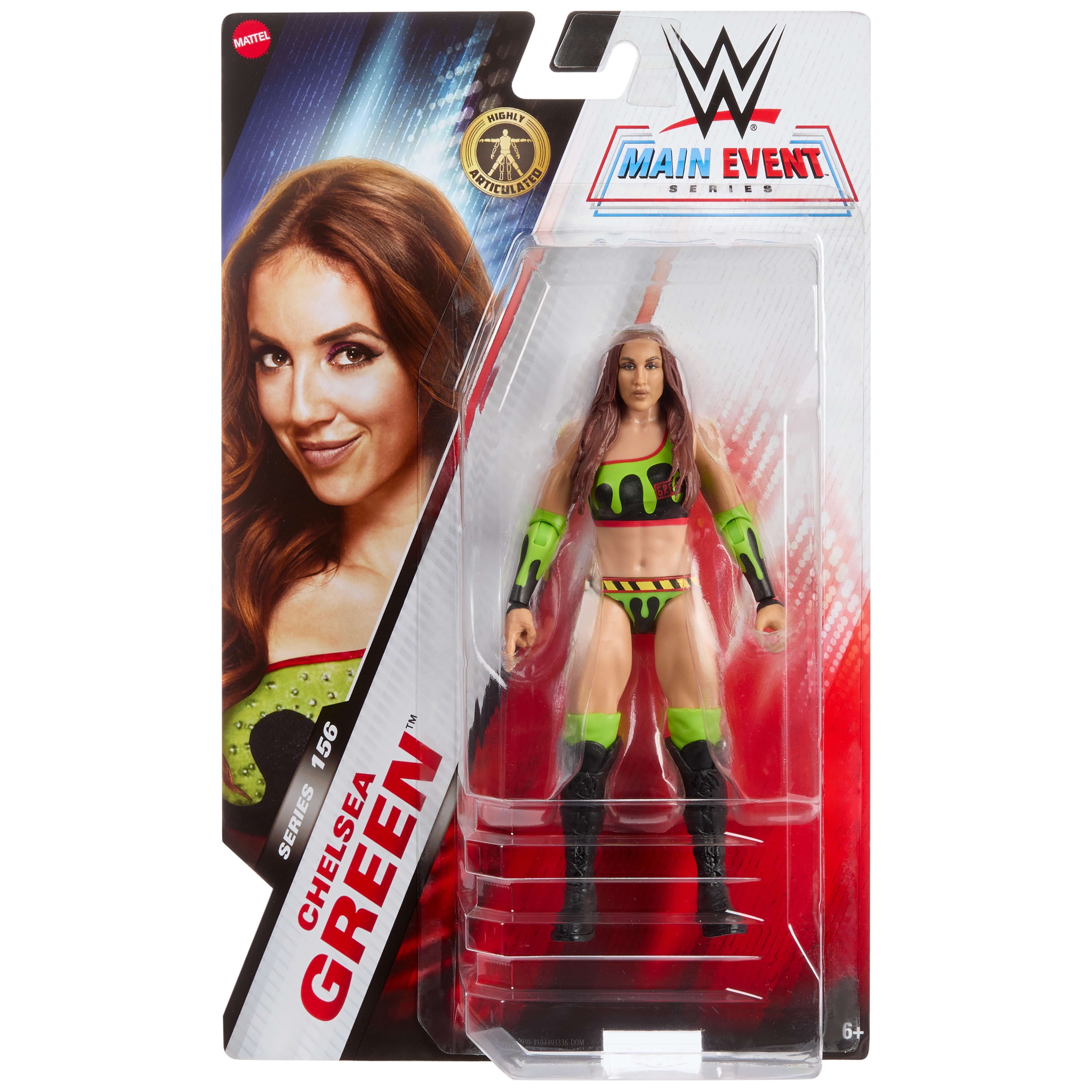 WWE Chelsea Green Action Figure, Main Event Series #156, 6-inch Collectible with Articulation