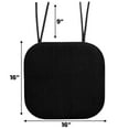 thumbnail image 2 of Memory Foam Honeycomb Non-Slip Back Chair Cushion Pad with Ties 2, 4, 6 or 12 Pack, 2 of 5