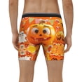 thumbnail image 2 of Men's Boxer Briefs, Halloween Cute Cartoon Pumpkin (2) Soft and Breathable Mens Underwear Boxer Briefs With Widen Waist, 2 of 5