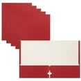 thumbnail image 1 of Better Office Products Carpetas tipo portafolios con dos bolsillos, paquete de 50 carpetas de papel tamaño carta ROJAs, 50 piezas, color rojo, 1 of 1