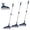 Blue, variant on Magic Silicone Broom All Surface Sweeper Squeegee for Wet and Dry Cleaning Dust, Dirt, Liquids, Pet Hair, Tile, Hardwood Floors, Carpet, Furniture, Windows, Shower Doors (Blue - 1 Pack)