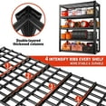 thumbnail image 5 of REIBII 40"Wide Garage Shelf Units 5-Tier Storage Shelves 72"H Heavy Duty 2000lbs Adjustable Metal Shelving Rack,Orange, 5 of 7