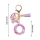 thumbnail image 3 of Initial Letter Keychains For Women Tassel Purple Cute Car Keychain For Wallet Backpack Bag, 3 of 4