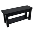 thumbnail image 3 of Black Bench with Shelf - 60, 3 of 4