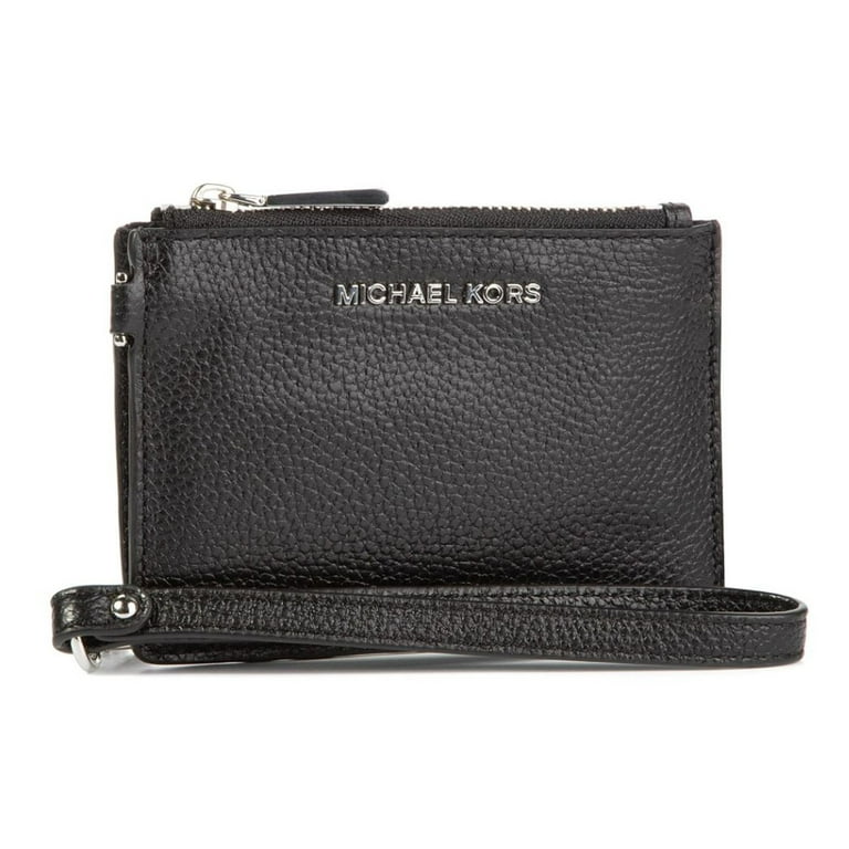 Michael Kors Mercer Small Coin Purse Full Grain Pebbled Leather Hands Free Zipper Closure Made in USA Walmart