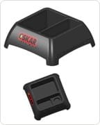 Koolatron Oskar Support de liquide lave-glace, accessoires universels de voiture pour un stockage et une distribution faciles des liquides