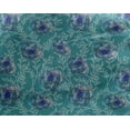 thumbnail image 4 of oneOone Georgette Viscose Teal Blue Fabric Flower Watercolor Dress Material Fabric Print Fabric By The Yard 42 Inch Wide, 4 of 4