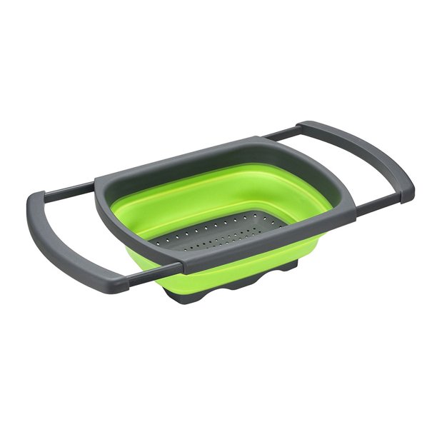 Collapsible Colander Over The Sink Foldable Fruit Vegetable Washing