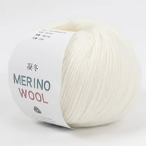 HHGBAD Hand-Woven Merino Wool Yarn - Soft & Warm, Medium Coarse, Perfect for Scarves, Hats, Overcoats - 9cmx9cmx6cm Skein, 2.0mm Diameter