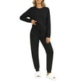 thumbnail image 2 of Fantaslook Womens Pajamas Sets Crew Neck Long Sleeve Tops and Pants Two Piece Lounge Sets Fall Outfits with Pockets, 2 of 8
