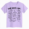 thumbnail image 4 of TOWED22 Kids Cotton Plain T-Shirt Lightweight T Shirt Short Sleeve Boys Girls Tee Tops Classic Casual Shirts for Age 3-14 Years(Light Purple,7-8 Y), 4 of 4