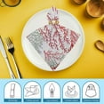 thumbnail image 6 of Qinduosi Red Orange Grey Coral Coastal Cloth Napkins Reusable Dinner Napkins, Summer Beach Seaside Nautical Cocktail Napkin Washable Table Napkins for Wedding/Holiday Party/Baby Shower  2 PCS, 6 of 7