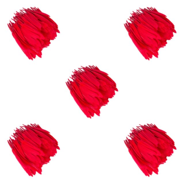 Baohd 100pcs/set Scratch-proof Natural Accessories Elegant Feather Crafts For Boho Clothes Feathers DIY Dyed Eco-friendly Red 5Set