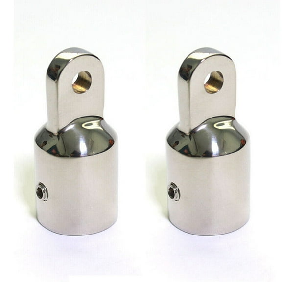 2PCS 3/4inch Stainless Steel Eye End For Boat Bimini Top Cap Fitting Hardware NEW