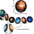 thumbnail image 3 of Xoxingysm Stickers 500 Pieces of 8 Pattern Roll Planet Series Decorative Stickers, 1 Roll of Stickers, 3 of 9