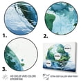 thumbnail image 3 of Designart "Blue Planet Earth II" Earth Floater Framed Canvas Art Print, 3 of 7