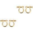 thumbnail image 2 of CNKOO 4 pcs  D-Rings with Closing Screw Shackles U Shape Key Ring DIY Leather Craft, 2 of 6