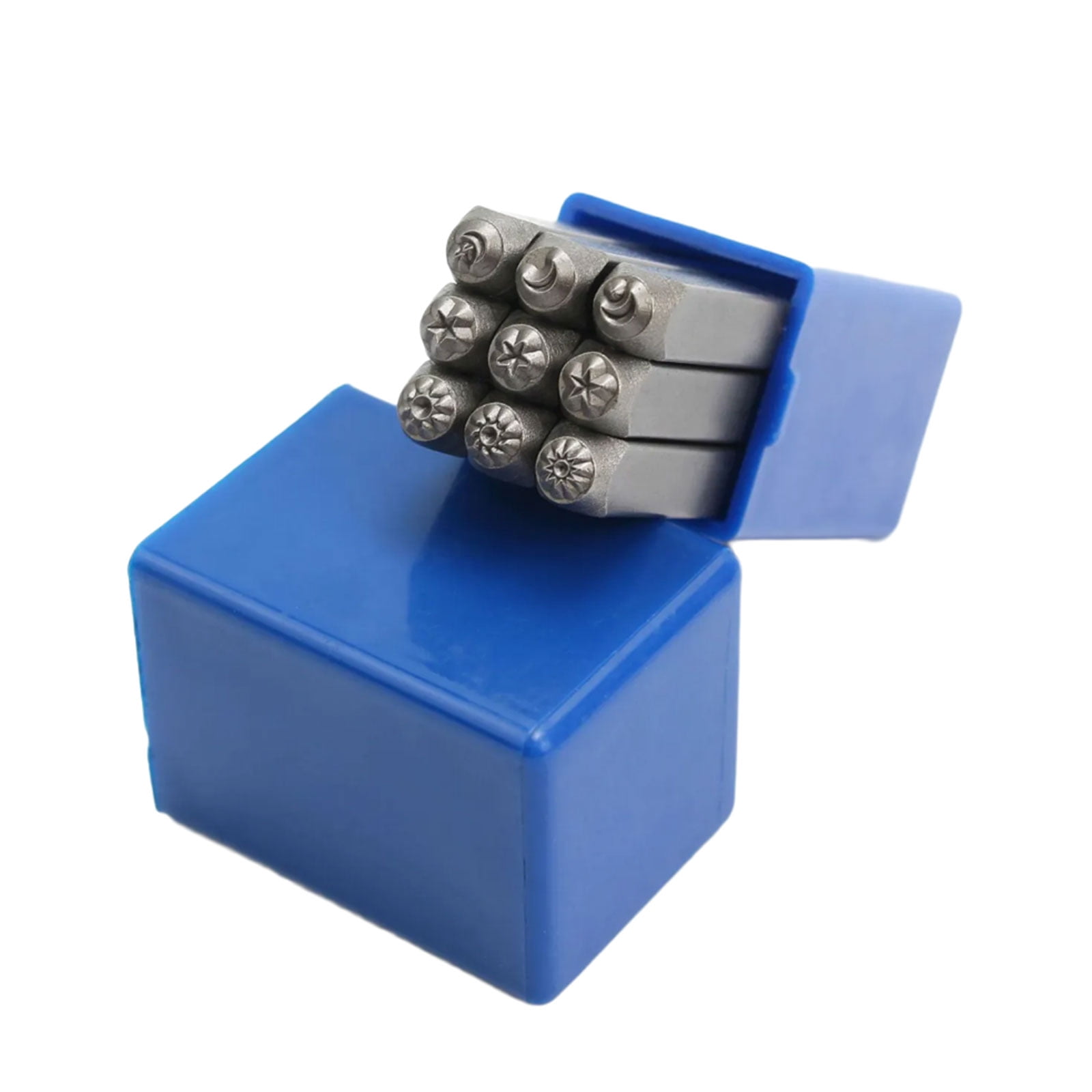 9Pcs Metal Sun Star Punches Leather Punching Tool Leather Embossing Stamp Tool For Jewelry Making Leather Engraving