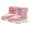 Pink3.5-4 Years, variant on Women's Shoes Fashion Stitching Color Minimalistic Comfortable Snake Pattern High Heel Thick Heels Boots Sales !