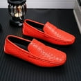 thumbnail image 3 of Big Size Men's Casual Loafers Slip On Leather Shoes Comfortable Lightweight Driving Shoes Male Moccasins Classic Penny Loafer Flats Boat Shoes Outdoor Walking Shoes, 3 of 10