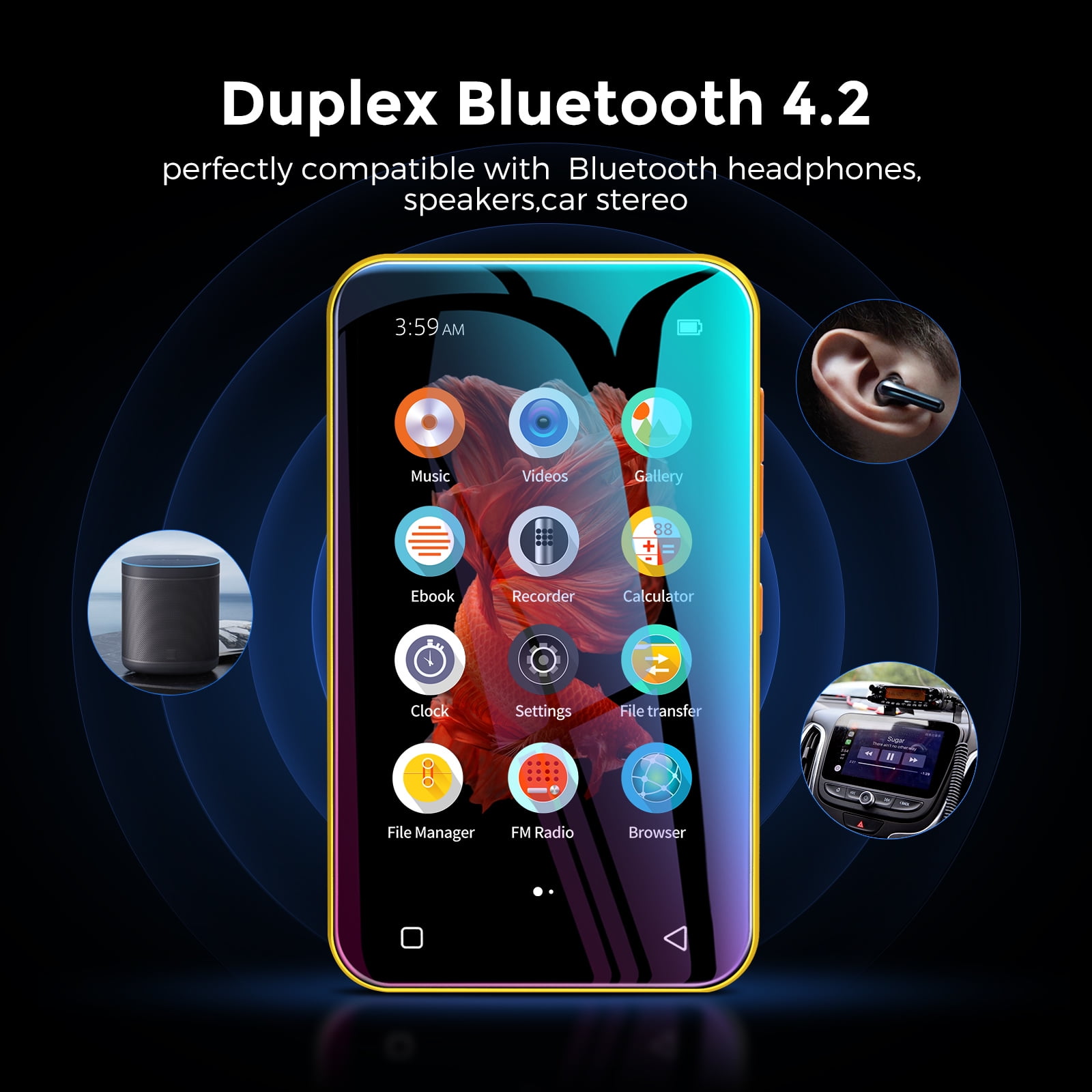 72GB WiFi Mp3 Player with Bluetooth, TIMMKOO 4.0 Nepal Ubuy