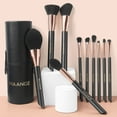 thumbnail image 6 of MAANGE Makeup Brushes 10PCs  Rose Golden Make Up Brushes with Black Case, 6 of 6
