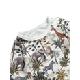 thumbnail image 4 of Qiylii Baby Boy’s Forest Animals Printing Romper Button Long Sleeve Jumpsuit, 4 of 6