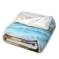 thumbnail image 3 of Seashell On The Beach Soft Cozy Warm, Lightweight And Plush Flannel Throw Blankets - Perfect for Couch, Bed, Travel, 3 of 8